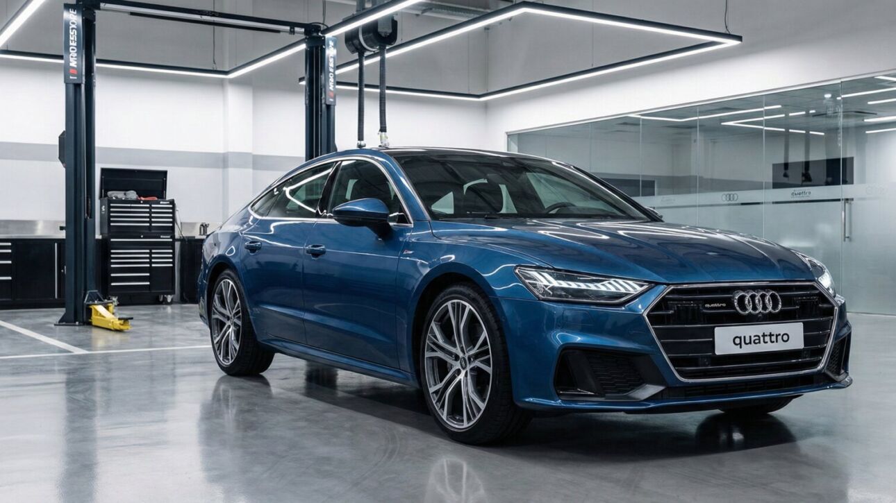 Blue Audi Eurocore Motorworks